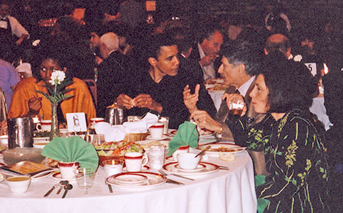 Obamas w edward mariam said may1998 arab community event chicago